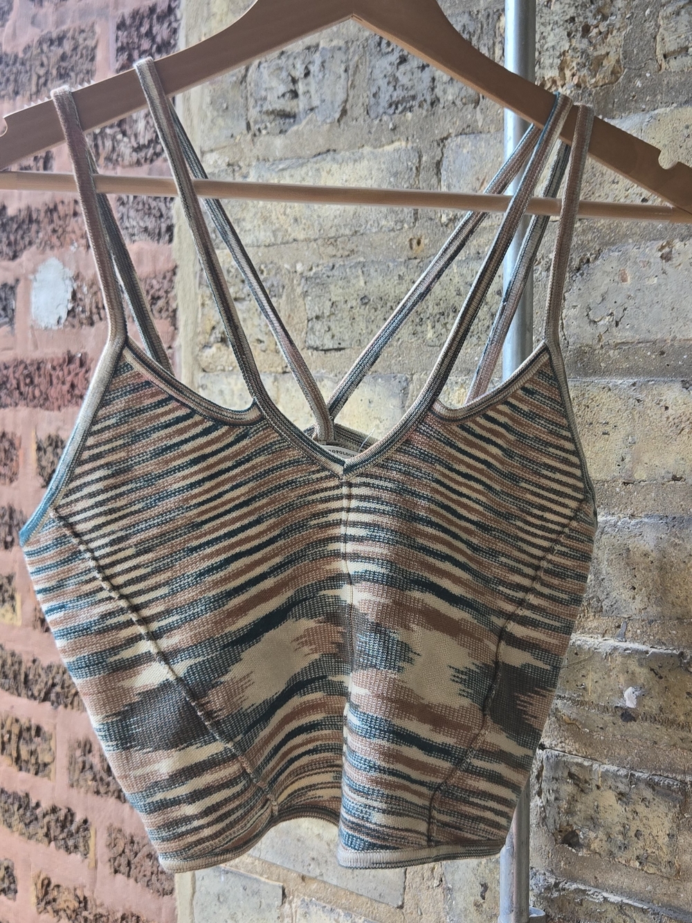 Urban Outfitters Cross strap Tribal Tank